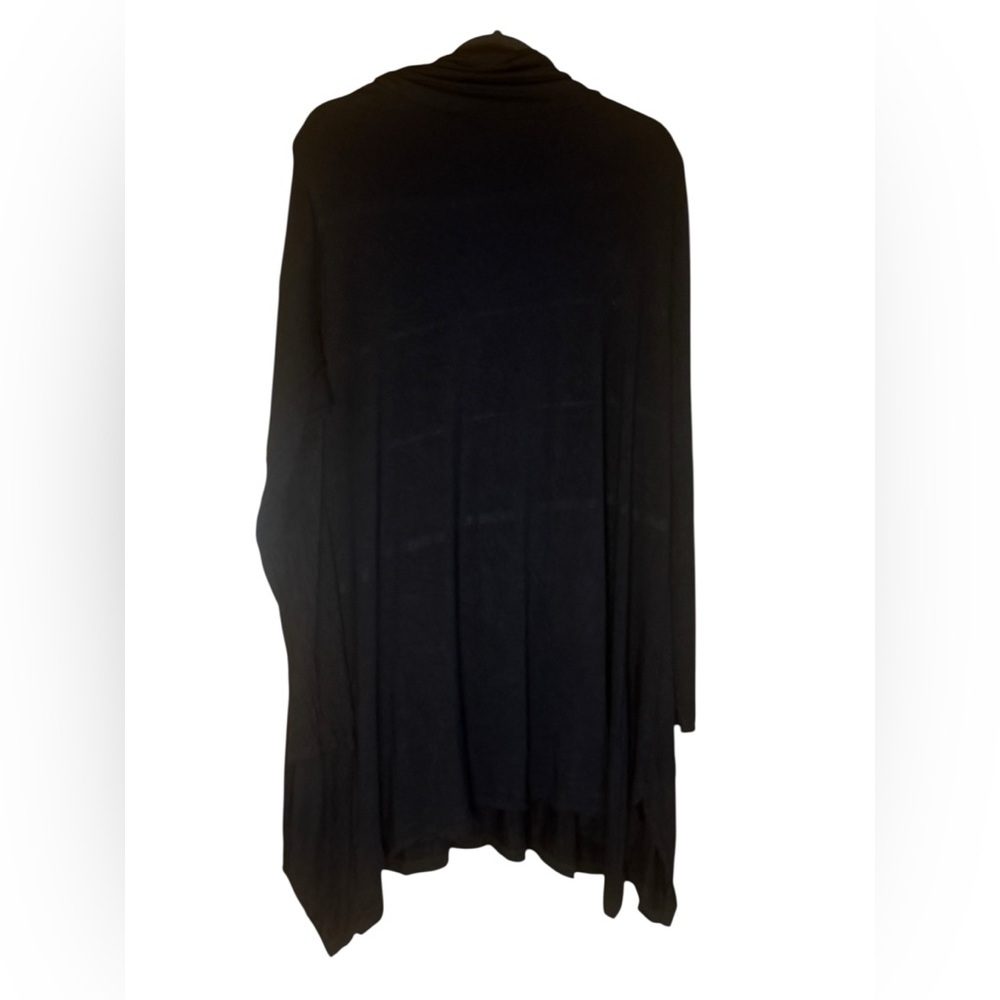 Soft Surroundings Black Mock Turtleneck Trapeze Dress Tunic 1X - Picture 3 of 9